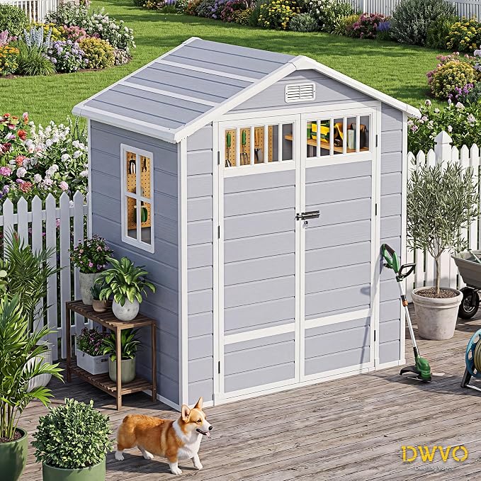 DWVO 6x4.4 FT Outdoor Storage Shed - Image 8