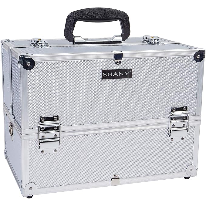 SHANY Essential Pro Makeup Train Case Cosmetic Box Portable Makeup Case by SHANYCosmetics
