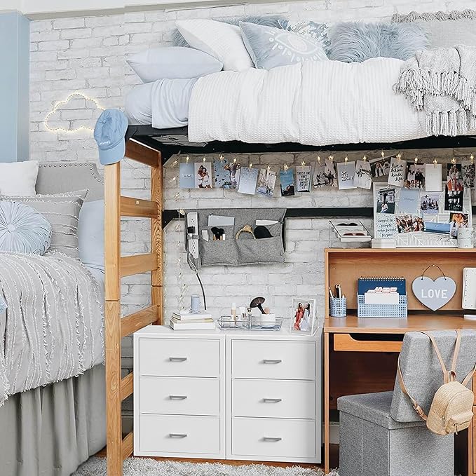 BOLUO Closet Drawers White 3 Drawer Dresser - Image 4