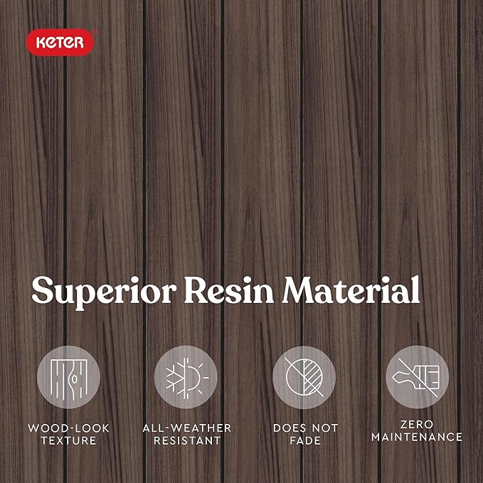 Keter Signature Collection 150 Gallon Resin Deck Box Organization and Storage - Image 6