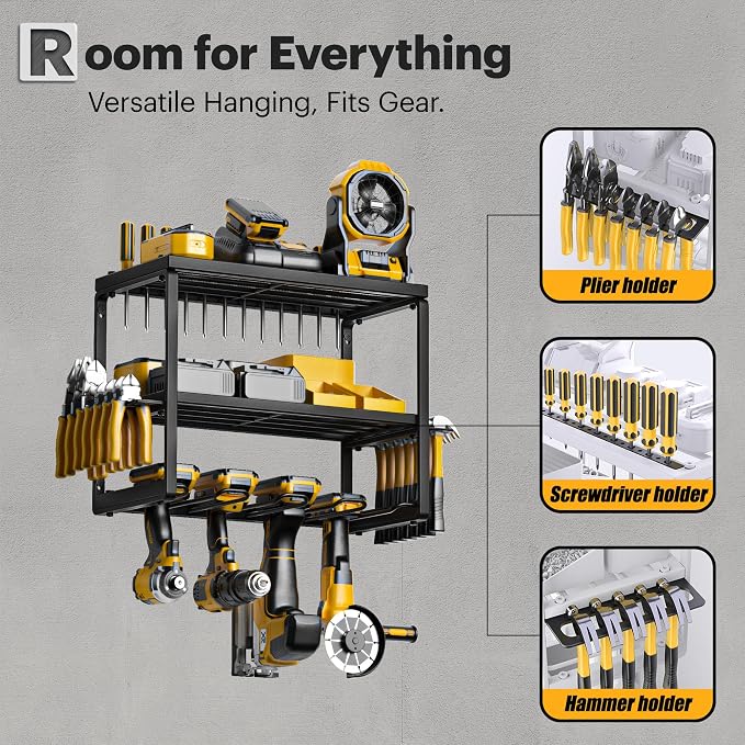 Metal Power Tool Organizer Wall Mount - Image 5