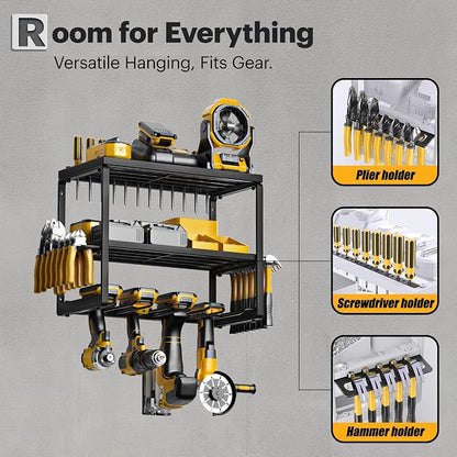 Metal Power Tool Organizer Wall Mount - Image 5