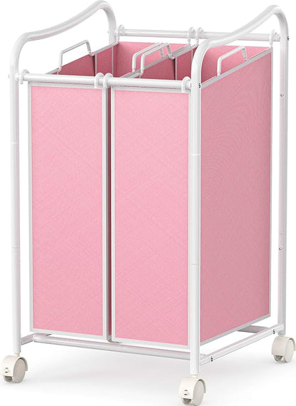 Simple Houseware 2-Bag Heavy Duty Rolling Laundry Sorter Cart by SimpleHouseware