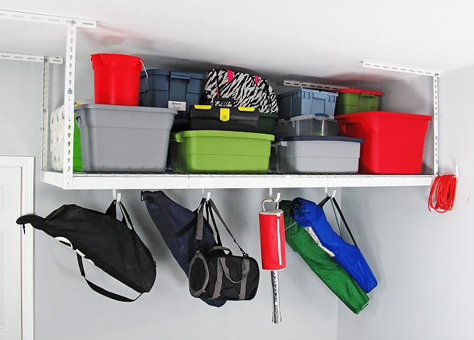 MonsterRax Overhead Garage Storage Racks 3x8’ Ceiling Mounted Shelving - Image 5