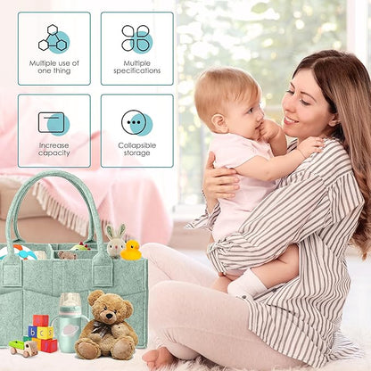 Cute Castle 2 Pack Diaper Caddy Organizer - Image 3