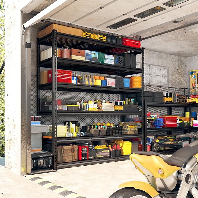 REIBII 3300LBS Garage Shelving 78" H Storage Shelves Heavy Duty 6-Tier - Image 3
