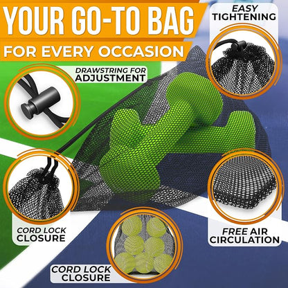 5 Pcs Small Mesh Bag Bulk, 11.8" x 7.48", Breathable Nylon | Reusable Small - Image 4