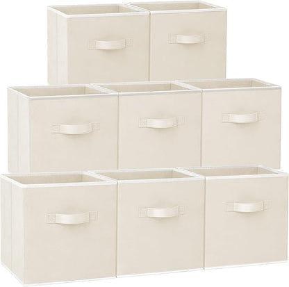 Storage Cubes - 11 Inch Heavy Duty Fabric Storage Bins by Criusia