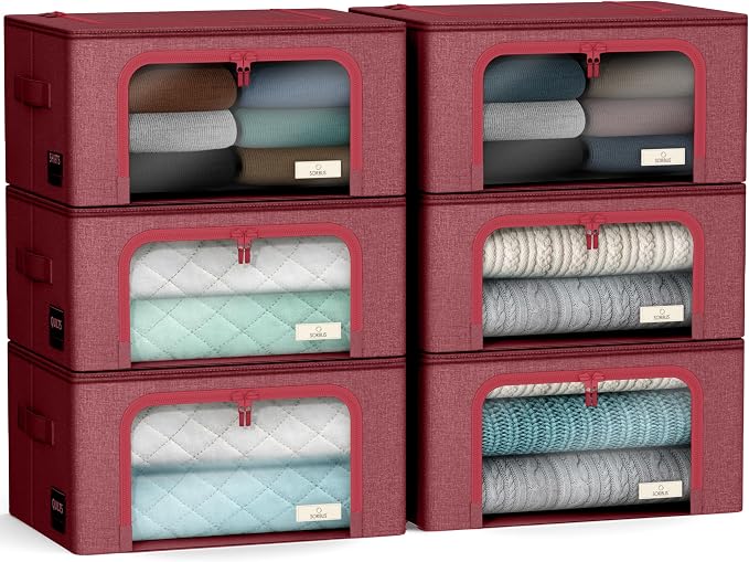 Sorbus Storage Bins with Metal Frame by Sorbus