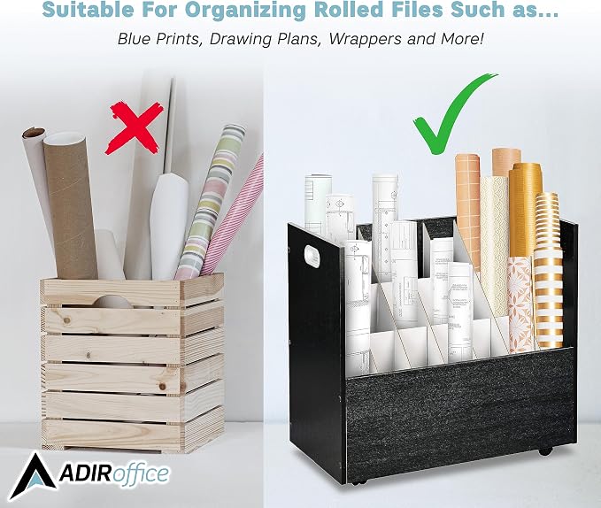 AdirOffice Adir Blue Print Storage Organizer - Image 6