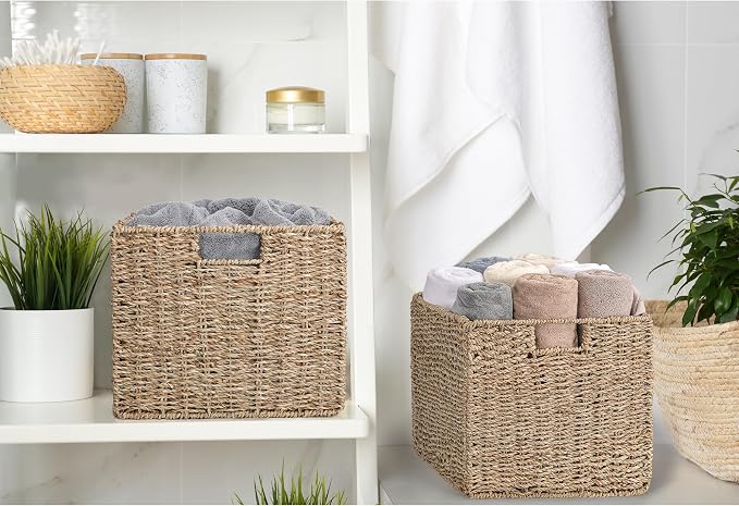 Seagrass Storage Baskets, Pantry Baskets Organization and Storage, Kitchen - Image 7