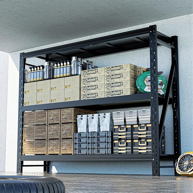Heavy Duty Garage Shelves – Metal Shelving Unit by OLLRRACT