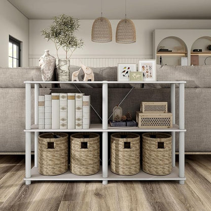 HOMES: INSIDE + OUT Apexa Modern 3-Tier Extra Wide Shelving Units, Collectibles - Image 2