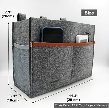 Bedside Caddy, Hanging Storage Bag, Chair Organizer Caddy, Drink Bottle - Image 2