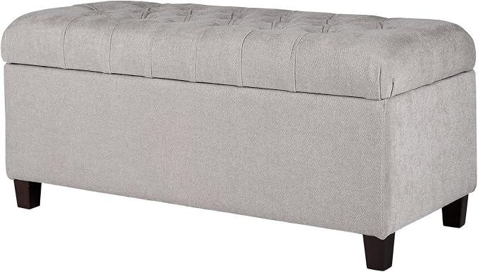 Homepop Home Decor | Tufted Ainsley Button Storage Ottoman Bench - Image 10