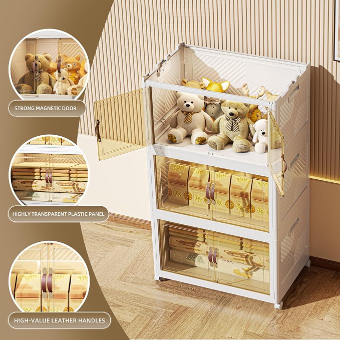 312 QT / 78 Gal Stackable Collapsible Storage Bins - Image 3