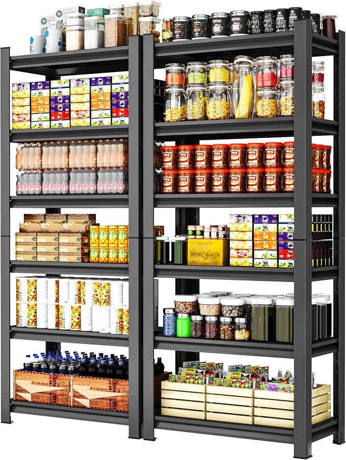 82'' Storage Shelves, Garage Metal Shelving Unit, Adjustable, Double-Layer - Image 9