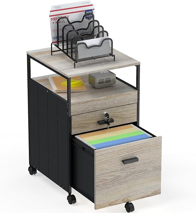 SHW Box File Rolling Mobile Cabinet - Image 6