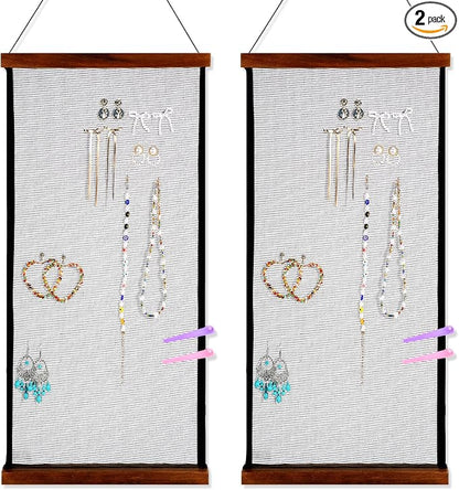 2 Pcs Earring Storage Rack Wall Mounted, Display Hanging Jewelry Storage Rack by Unknown