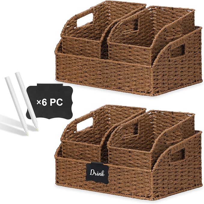 Wicker Baskets for Organizing, Kitchen Counter by Unknown
