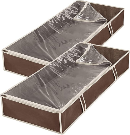 Whitmor Under Bed Storage Bags 2 Pack, Zippered Underbed Storage Containers - Image 3