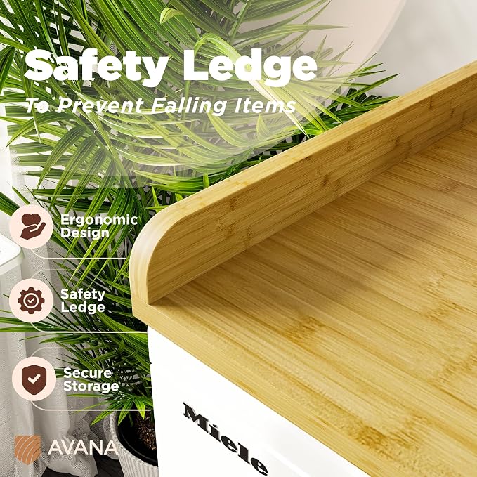 Avana (100% Natural Solid Wood Washer Dryer Countertop – Bamboo Pine Laundry - Image 3