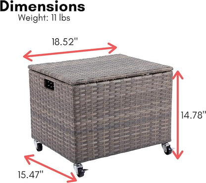 BIRDROCK HOME Rolling File Box - Image 5