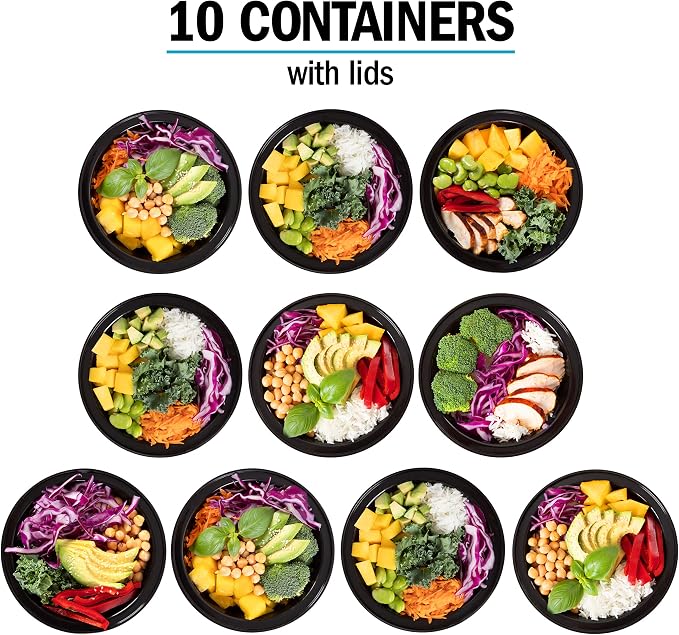 Igluu Meal Prep Containers Reusable 1 Compartment – 28oz | Round Food Containers - Image 6