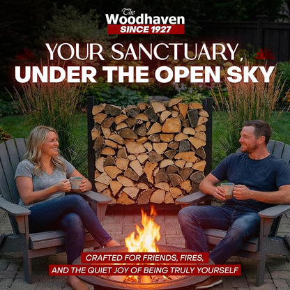 Woodhaven 3-Foot Firewood Rack – Made in USA – 1/8 Cord Raised Lumber Storage - Image 2