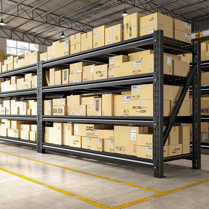 REIBII 5088LBS Heavy Duty Garage Shelving, 68.3'' W Metal Storage Shelves by REIBII