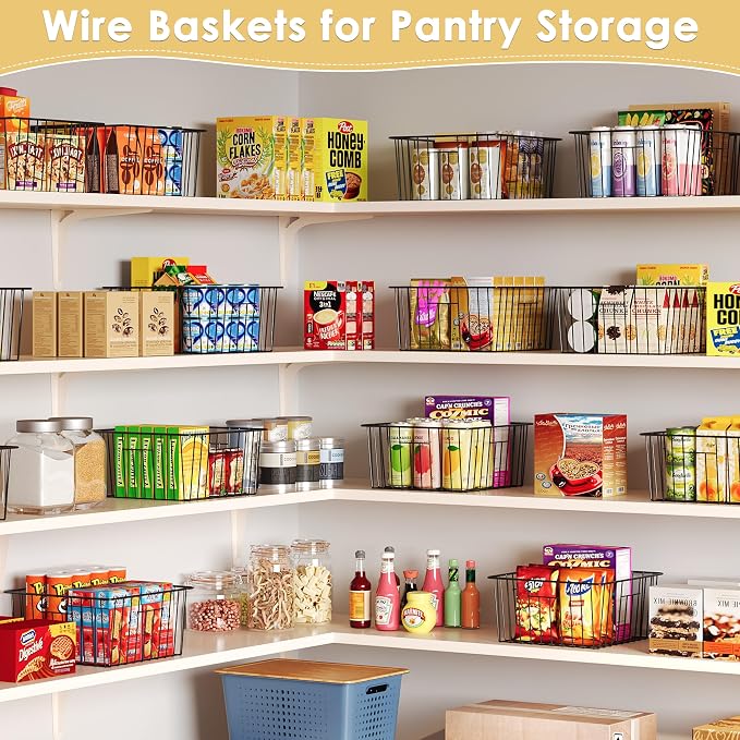 X-cosrack Metal Wire Baskets for Pantry Organization and Storage Freezer - Image 3