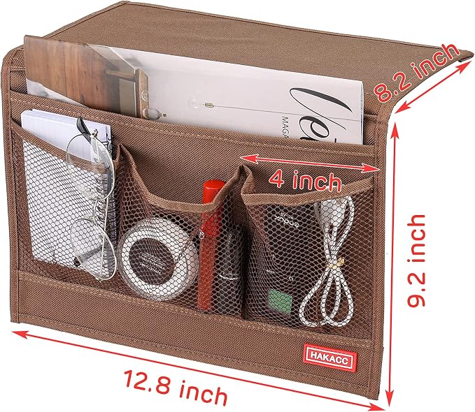 HAKACC Bedside Organizer, Bedside Storage Caddy Organizer - Image 2