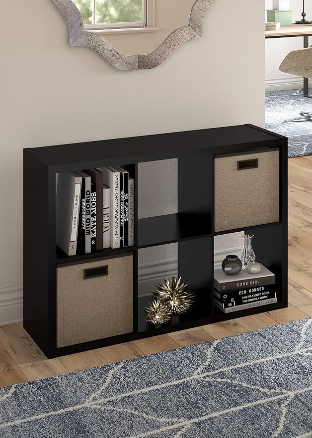 ClosetMaid 6 Cube Storage Shelf Organizer Bookshelf - Image 2