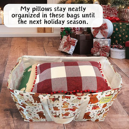 VENO 6 Pack Moving Bags and Large Christmas Storage Bins - Image 2