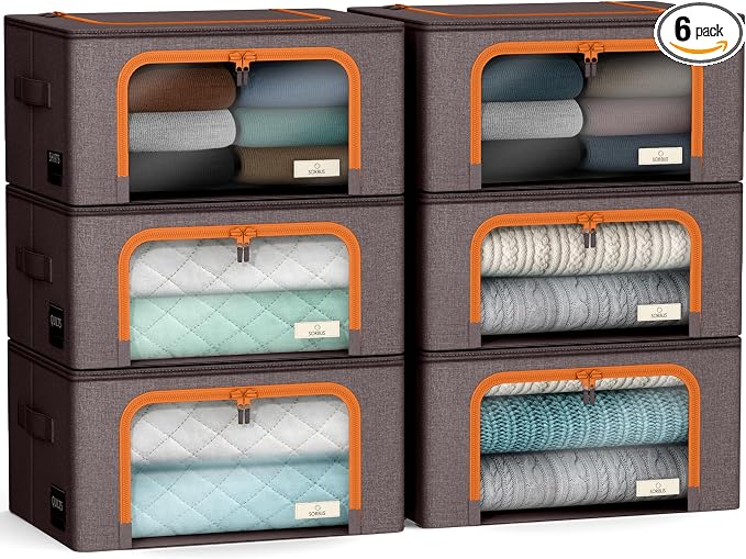 Sorbus Storage Bins with Metal Frame by Sorbus