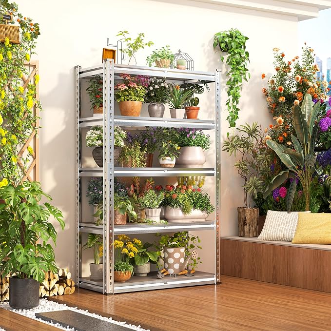 Romorgniz Plant Shelf, Waterproof & Rustproof Metal Shelving - Image 3