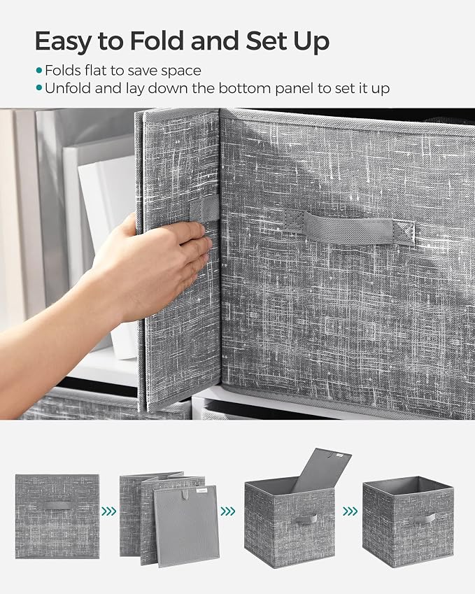 SONGMICS Storage Cubes, 11.8-Inch Non-Woven Fabric Bins - Image 6