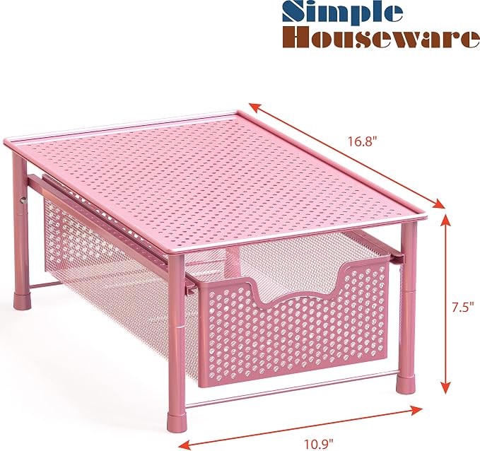 Simple Houseware Stackable Cabinet Basket Drawer Organizer - Image 3