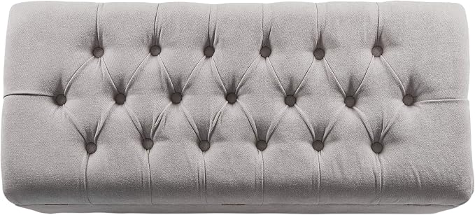 Homepop Home Decor | Tufted Ainsley Button Storage Ottoman Bench - Image 12