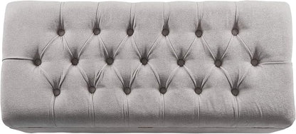 Homepop Home Decor | Tufted Ainsley Button Storage Ottoman Bench - Image 12