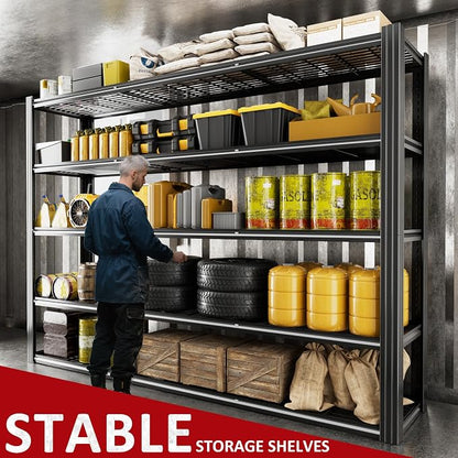 60" W Garage Shelving Heavy Duty Metal Shelving 3030LBS Storage Shelves - Image 3