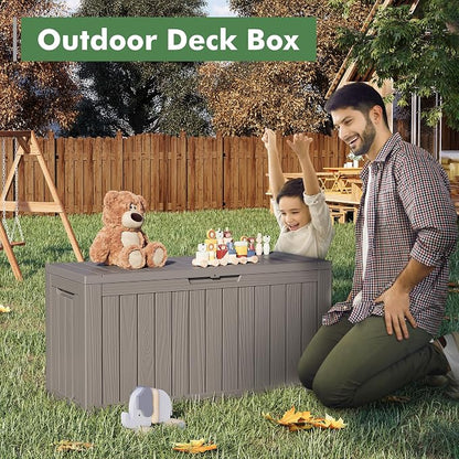 Outdoor Storage Box, Resin Deck Boxes Indoor and outdoor, Waterproof Storage - Image 4