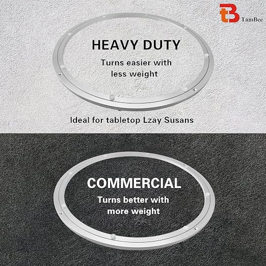 TamBee Aluminum Lazy Susan Heavy Duty Metal Rotating Hardware Turntable Bearing - Image 9