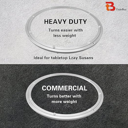 TamBee Aluminum Lazy Susan Heavy Duty Metal Rotating Hardware Turntable Bearing - Image 9