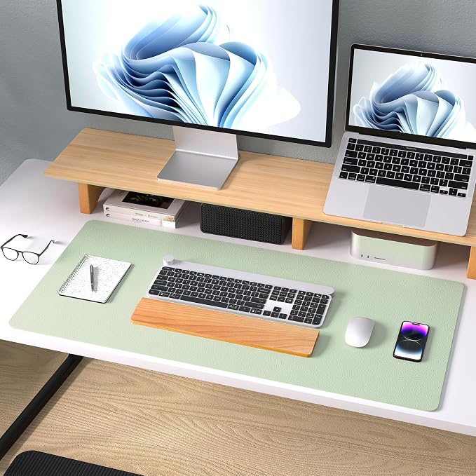 Aothia Large PU Leather Desk Pad Protector – Non-Slip Mouse Pad & Writing Mat - Image 8