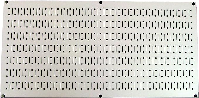 Wall Control Pegboard 16in x 32in Horizontal Beige Metal Pegboard Tool Board by Wall+Control