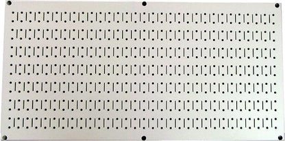 Wall Control Pegboard 16in x 32in Horizontal Beige Metal Pegboard Tool Board by Wall+Control