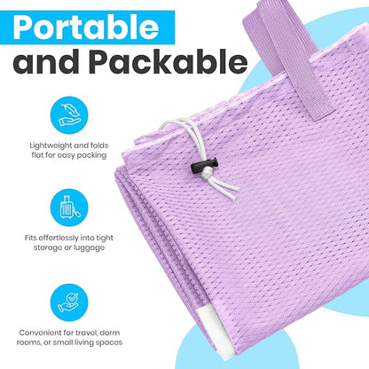 Handy Laundry XL Heavy Duty Mesh Laundry Bag 24x36 in, Drawstring Purple | - Image 4