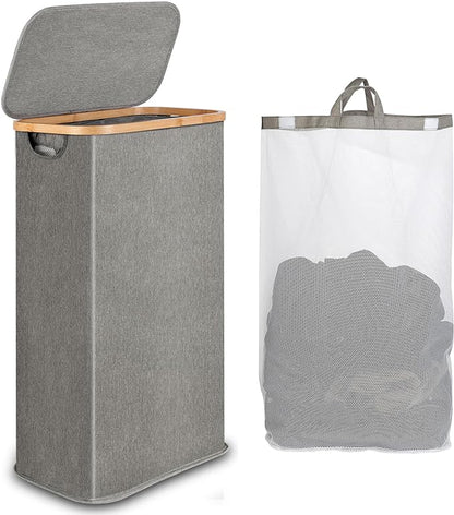 iEGrow 65L Slim Laundry Hamper, Narrow Laundry Basket by iEGrow
