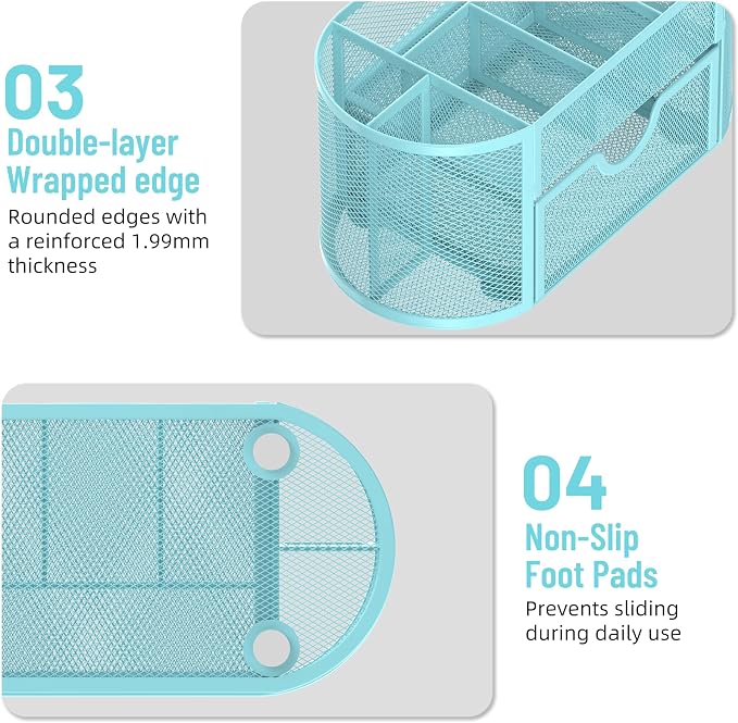 SUPEASY Mesh Desk Organizer, Desk Accessories & Workspace Organizers - Image 6